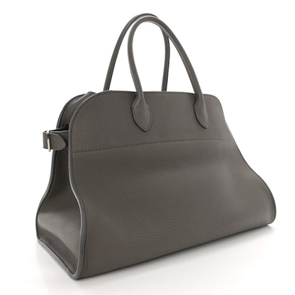 The Row Matte Grained Calfskin Soft Margaux 15 Grey 3 of 14
