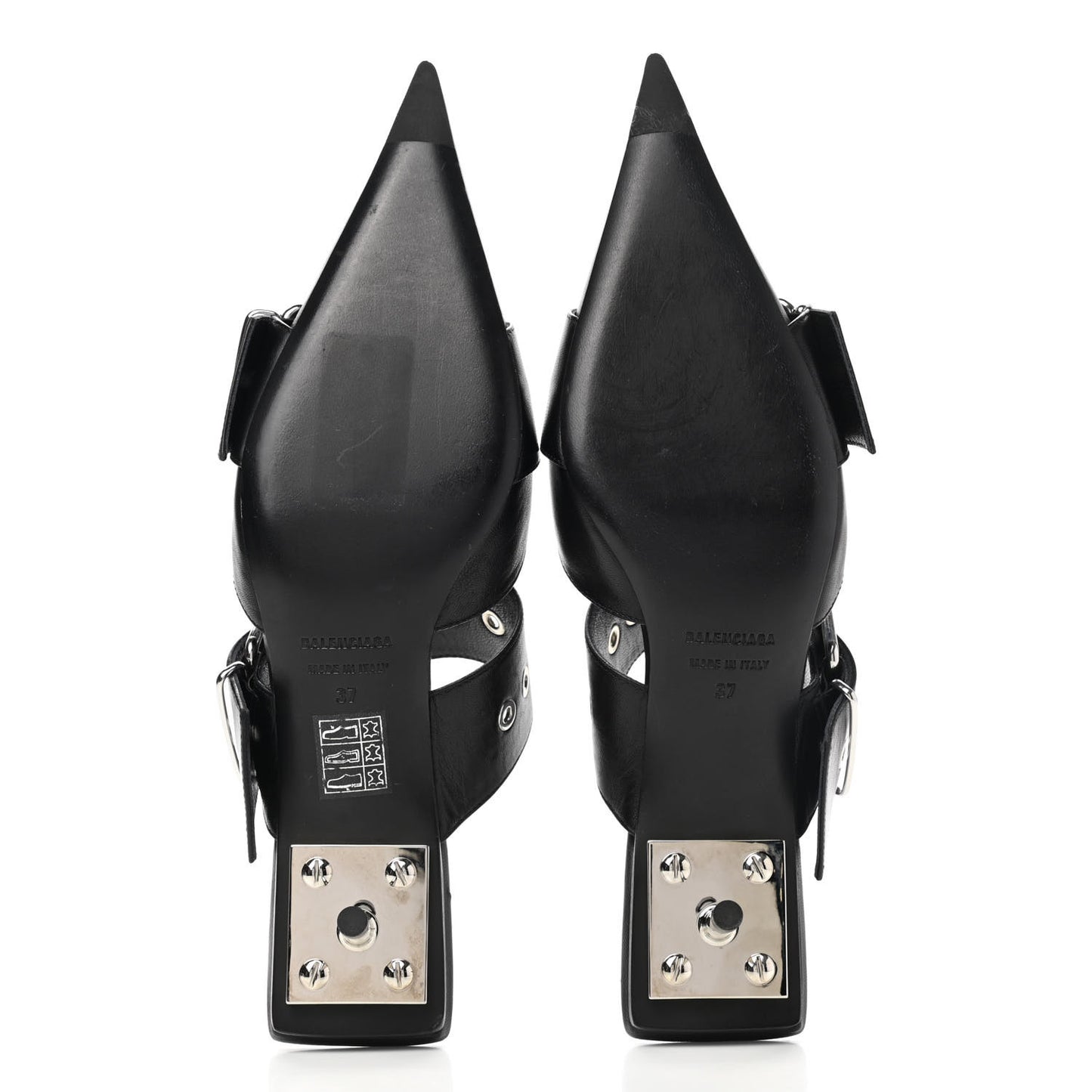 Shiny Kidskin Belt 40mm Mules 37 Black