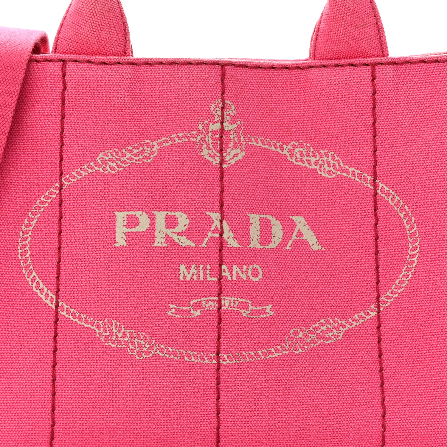Prada Canapa Small Logo Tote Peonia 8 of 12