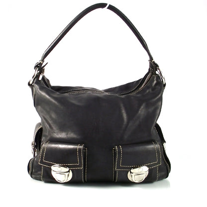 Marc Jacobs Leather Large Multipocket Hobo Black 1 of 8