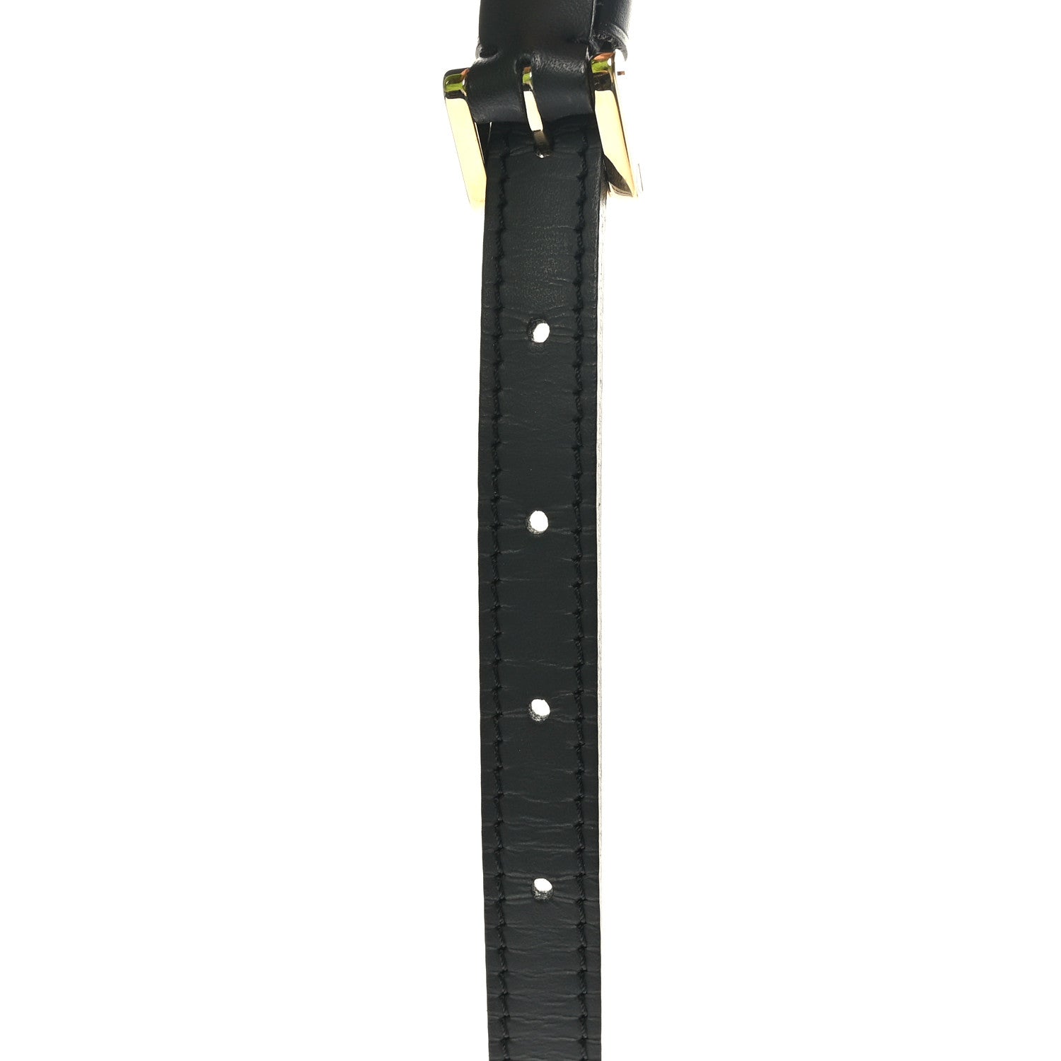 Louis Vuitton Calfskin 16mm Adjustable Shoulder Strap Black 4 of 5