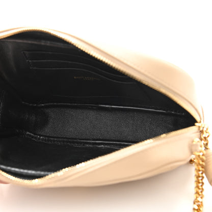Saint Laurent Grain De Poudre Matelasse Monogram Mini Lou Camera Bag New Powder 5 of 13