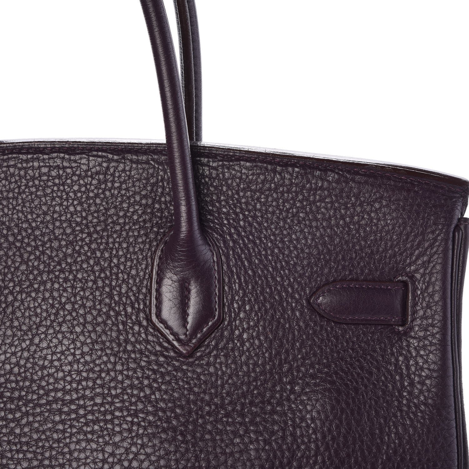 Hermes Taurillon Clemence Birkin 35 Raisin 27 of 36
