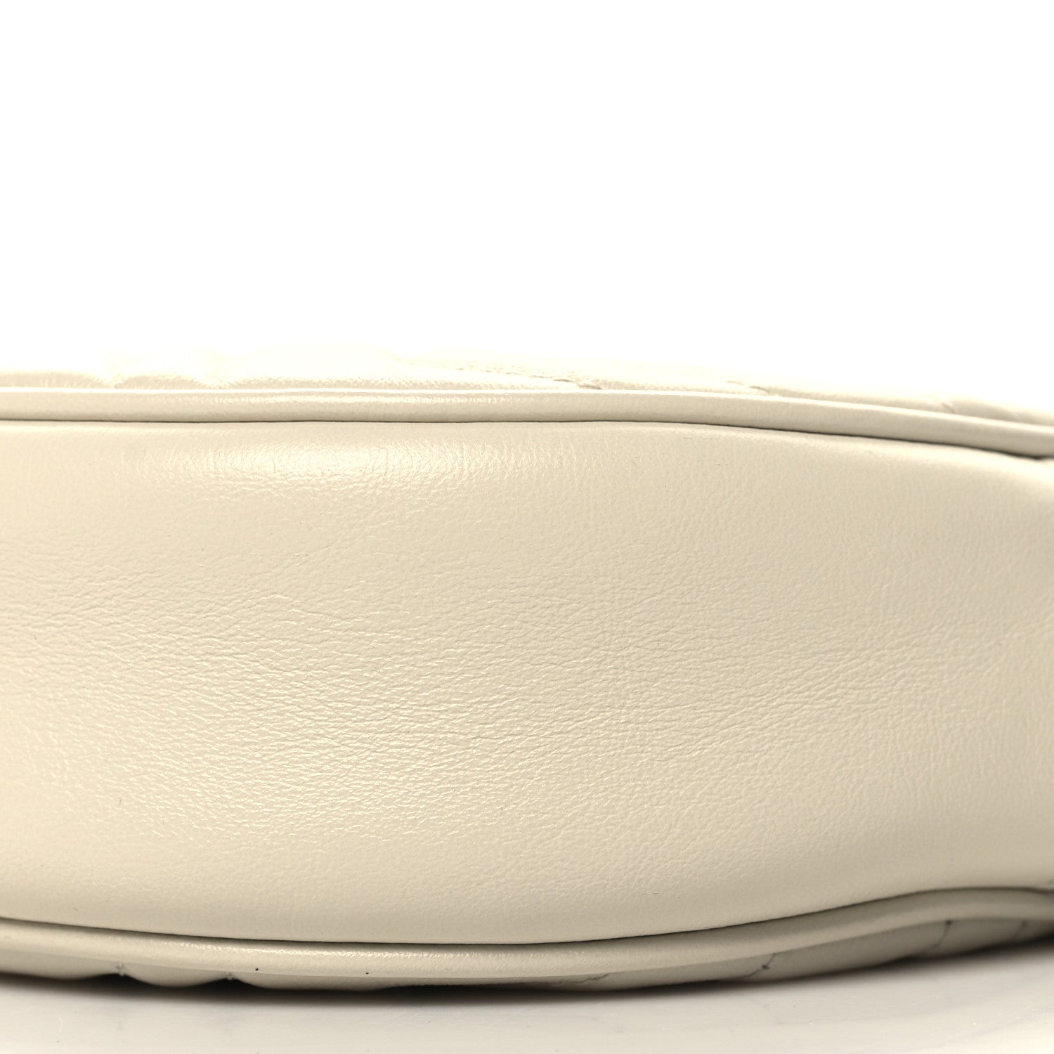 Gucci Calfskin Matelasse Mini GG Marmont Round Shoulder Bag White 10 of 10