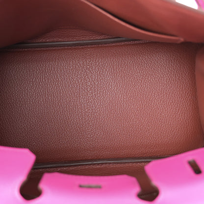 Hermes Taurillon Novillo Verso Birkin 25 Magnolia Sienne 5 of 12