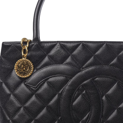 Chanel Caviar Quilted Medallion Tote Black 8 of 10