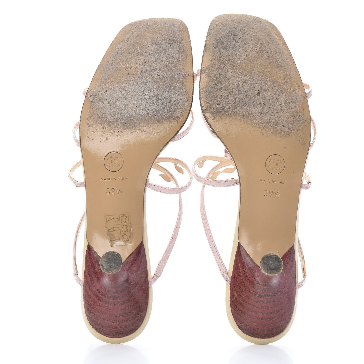 Lambskin Camellia Sandals 39.5 Pink