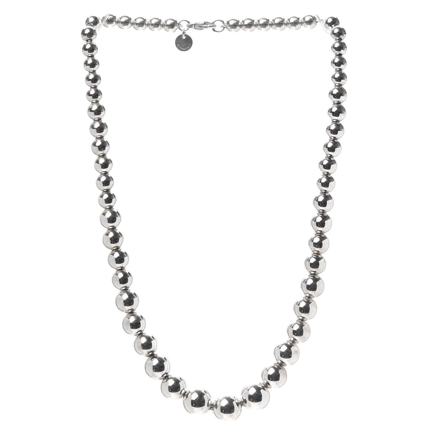 Tiffany Sterling Silver HardWear Graduated Ball Necklace 3 of 5