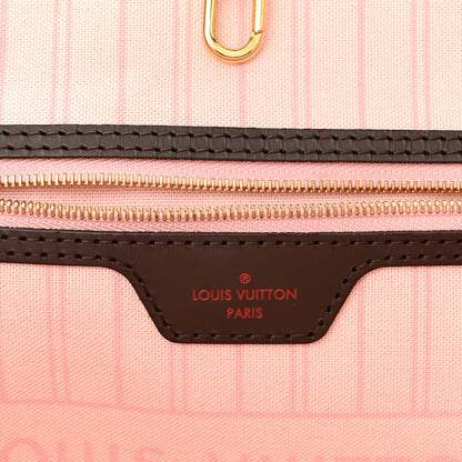 Louis Vuitton Damier Ebene Neo Neverfull MM Rose Ballerine 7 of 12