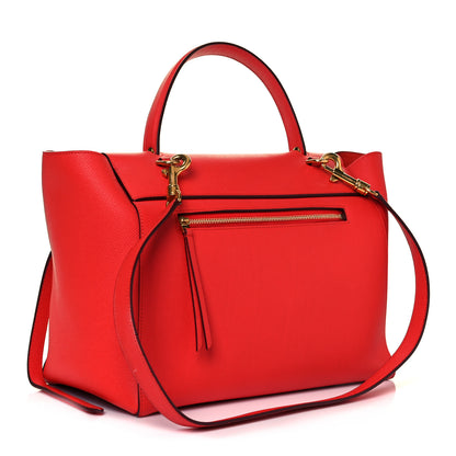 Celine Grained Calfskin Mini Belt Bag Vermillion 3 of 16