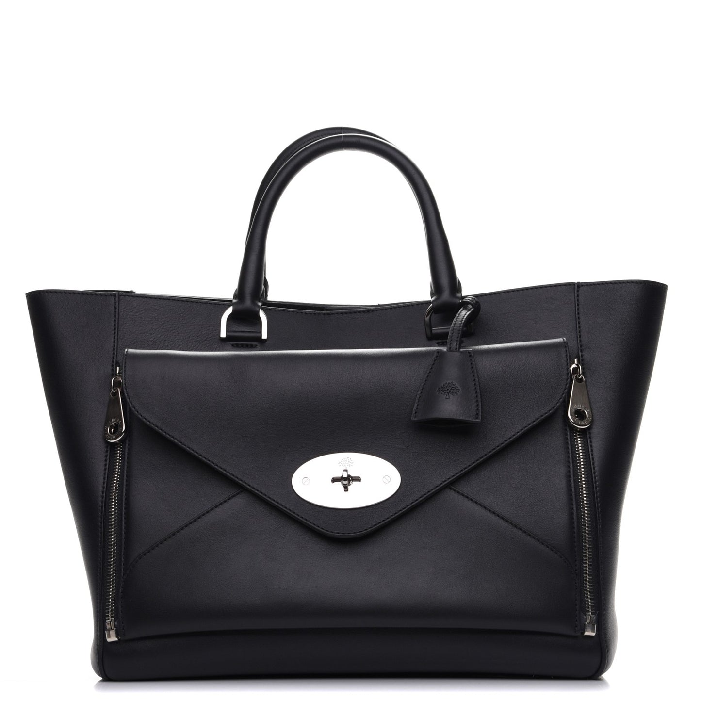 Silky Calf Oversized Willow Tote Black