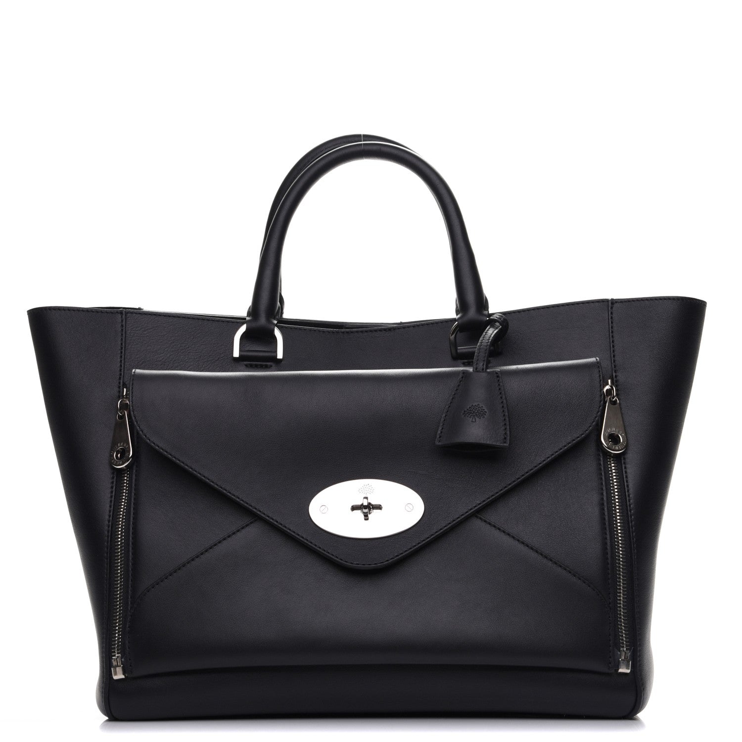 Mulberry Silky Calf Oversized Willow Tote Black 1 of 11