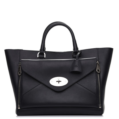 Mulberry Silky Calf Oversized Willow Tote Black 1 of 11