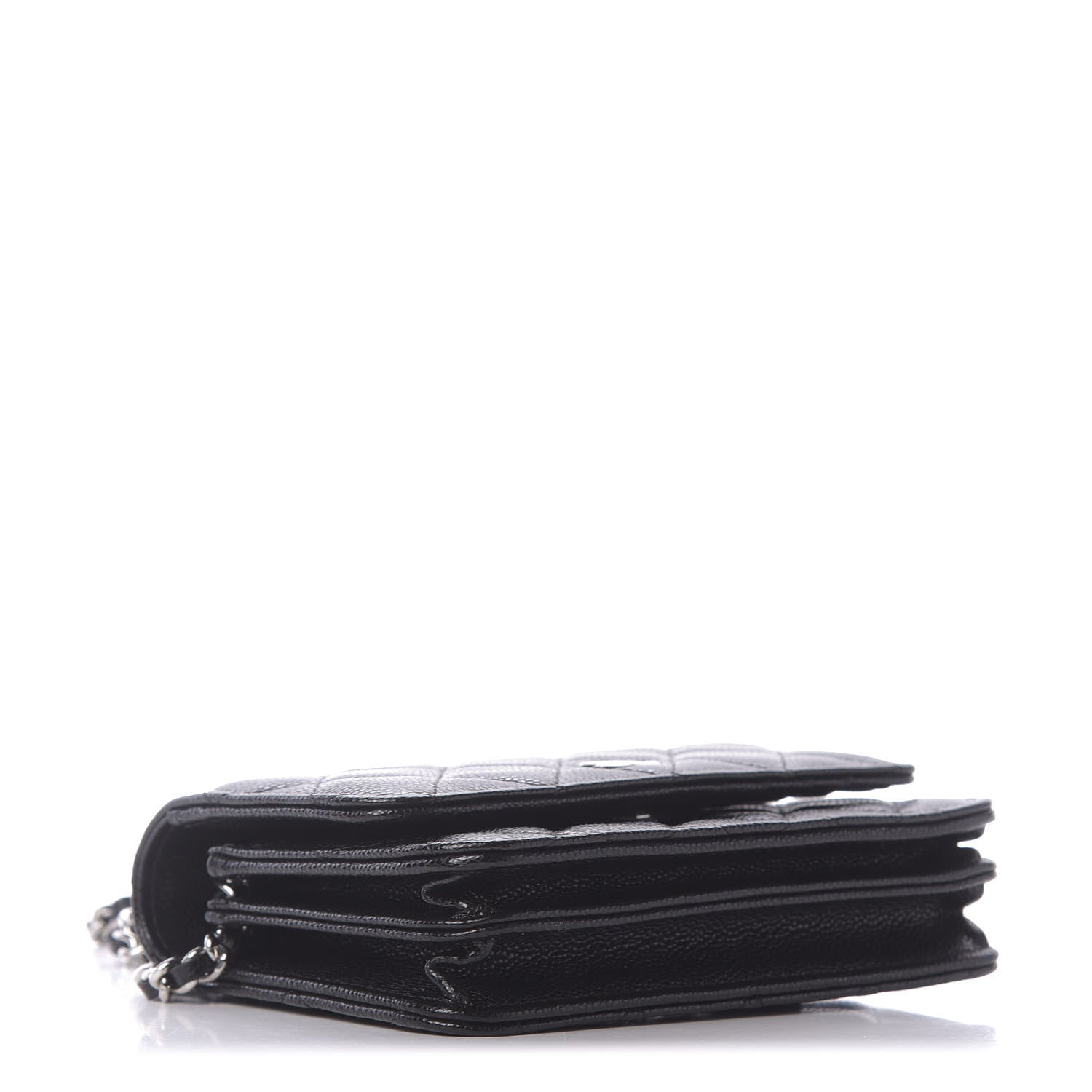 Chanel Caviar Quilted Mini Wallet On Chain WOC Black 4 of 11