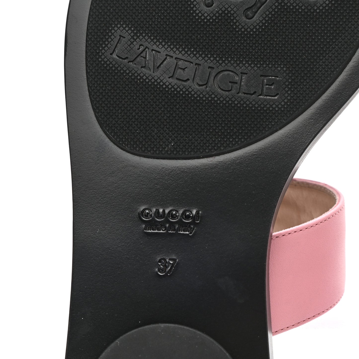 Calfskin GG Marmont Thong Sandals 37 Wild Rose