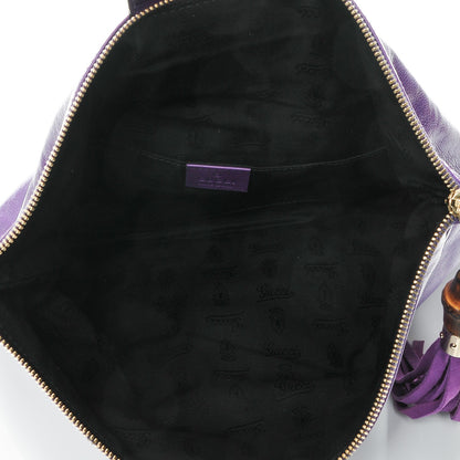 Gucci Calfskin Lucy Folded Clutch Purple 5 of 6