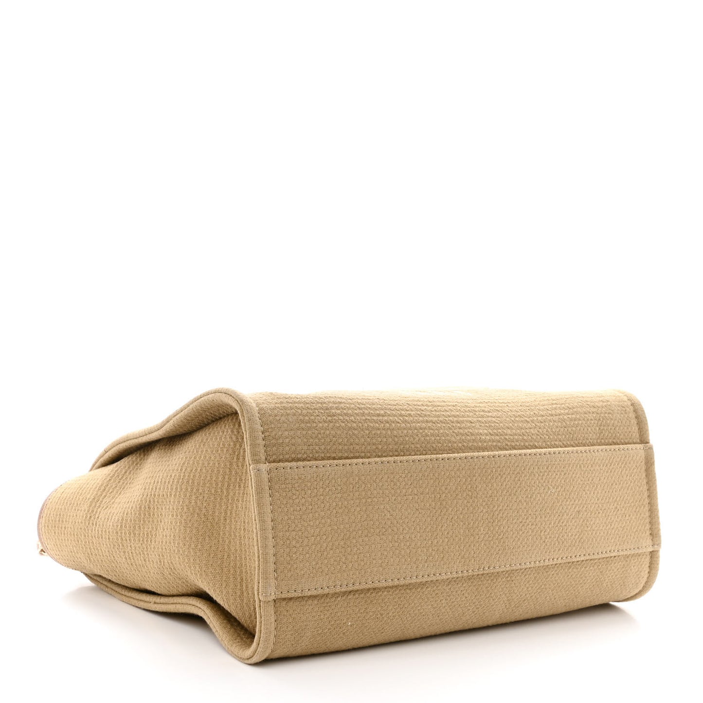 Mixed Fibers Small Deauville Tote Beige