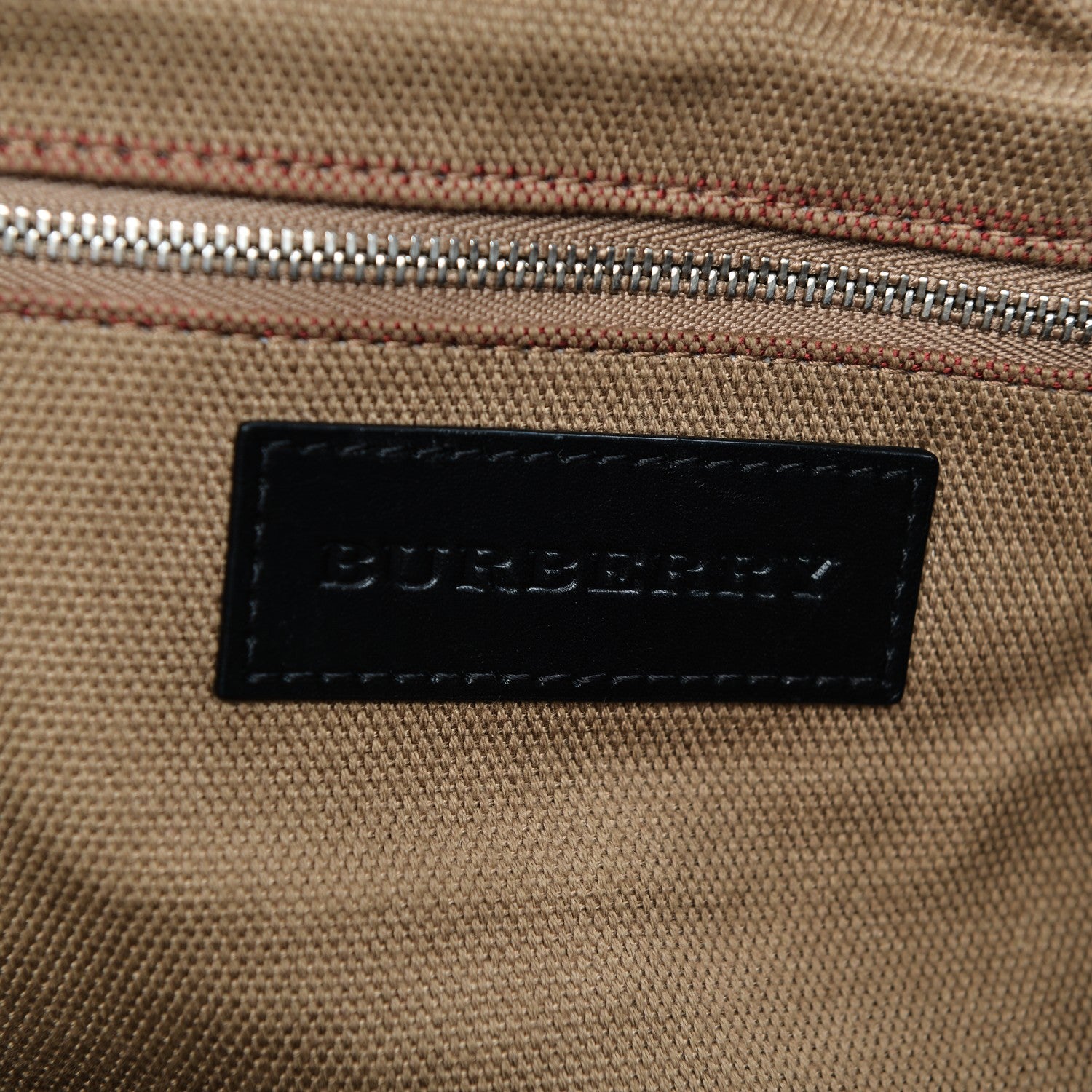 Burberry Grainy Calfskin House Check Medium Maidstone Black 6 of 9