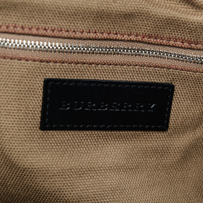 Burberry Grainy Calfskin House Check Medium Maidstone Black 6 of 9