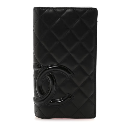 Chanel Calfskin Quilted Cambon Yen Wallet Black 1 of 9