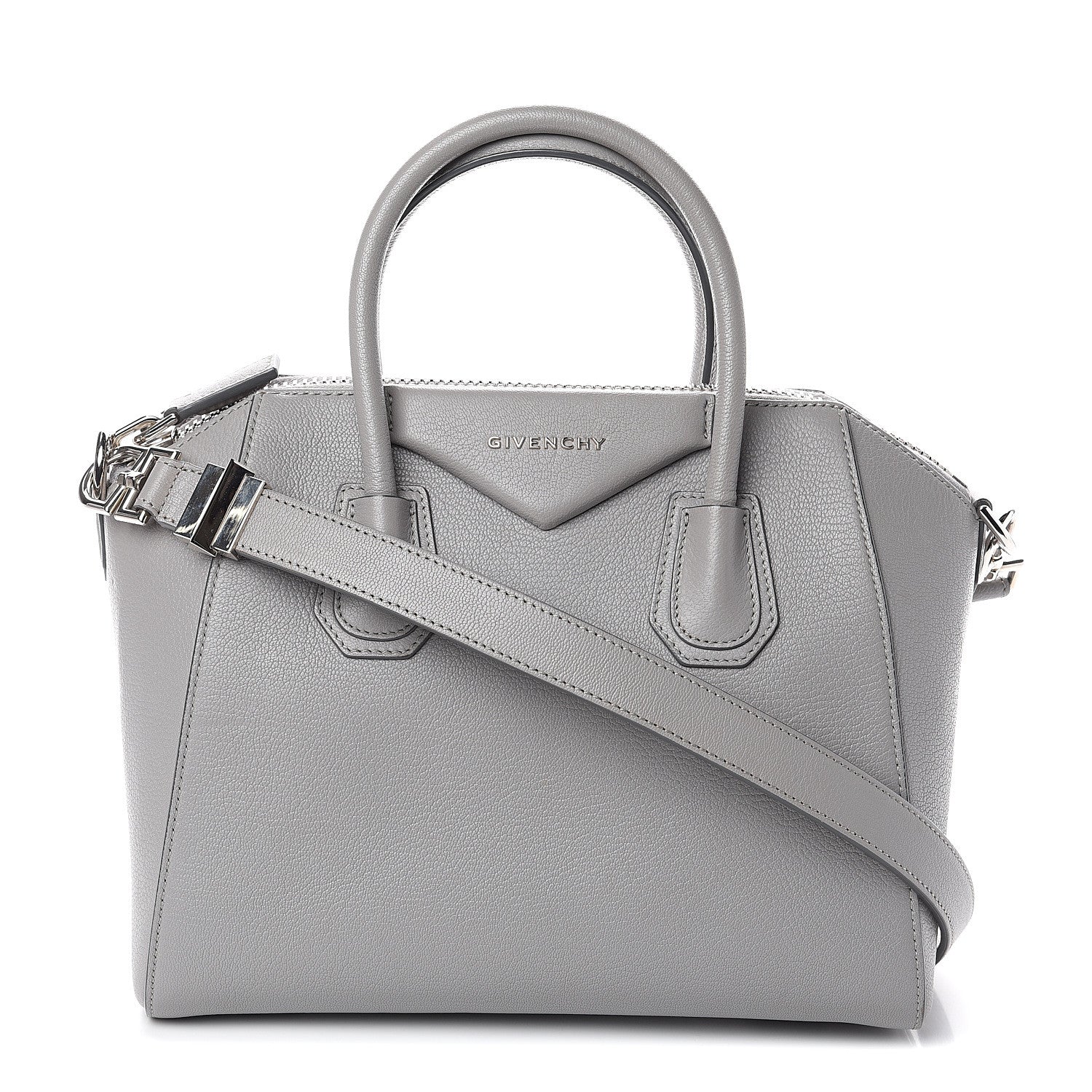 Givenchy Sugar Goatskin Small Antigona Pearl Grey 1 of 8