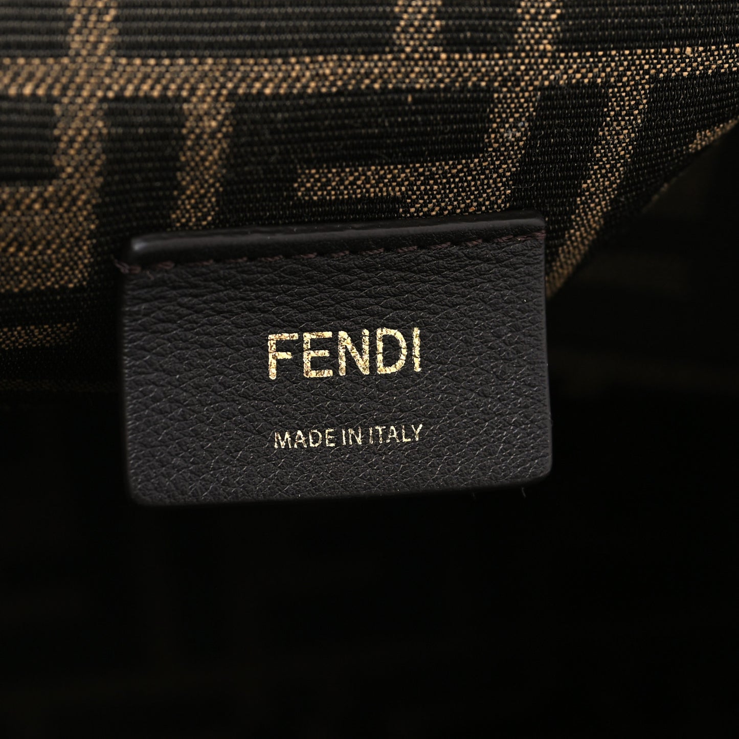 Shiny Nappa Medium Fendi First Caramello
