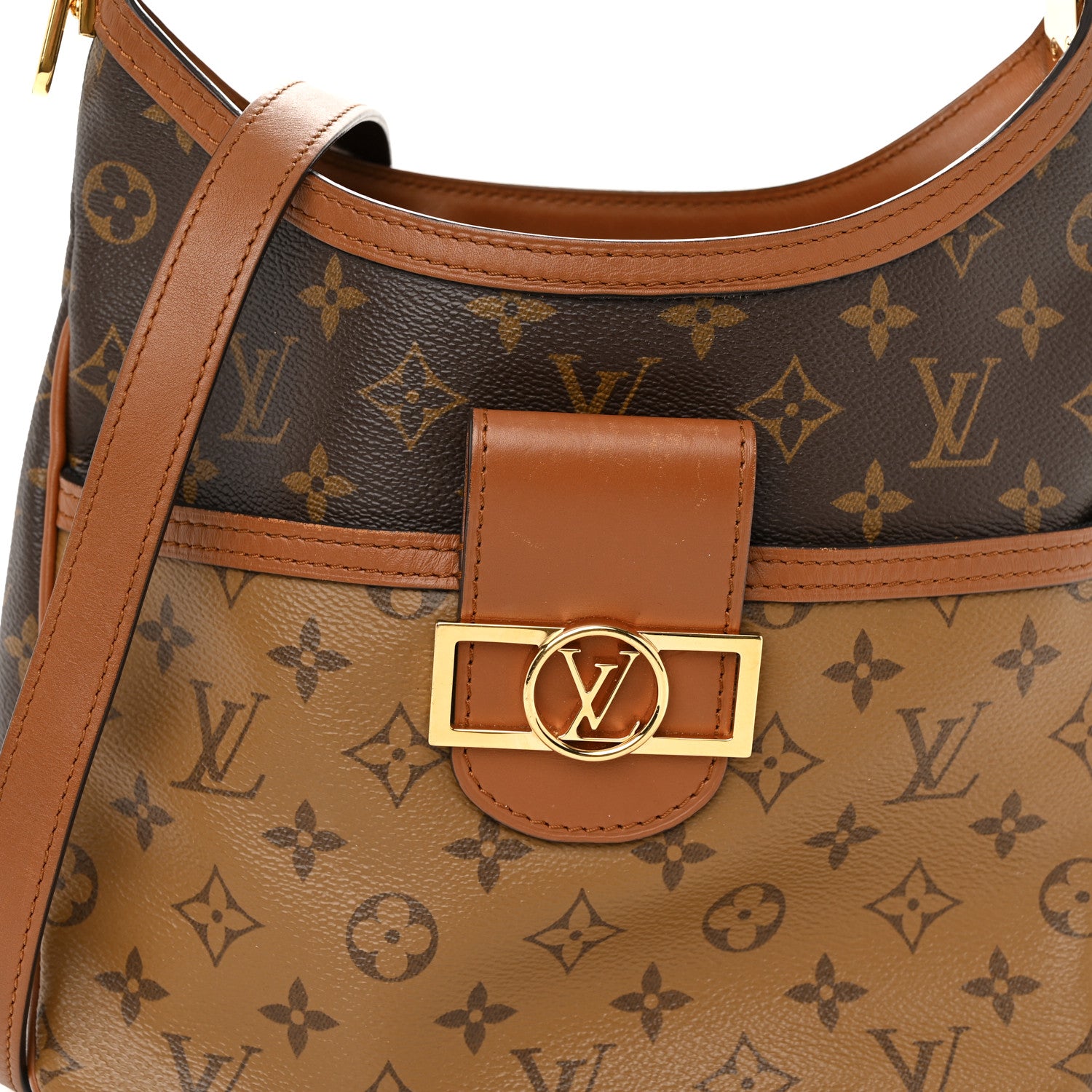 Louis Vuitton Reverse Monogram Dauphine Hobo PM 8 of 11