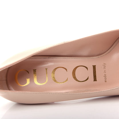 Gucci Nappa Removable Crystal Heart Pumps 36 Skin Rose 8 of 13