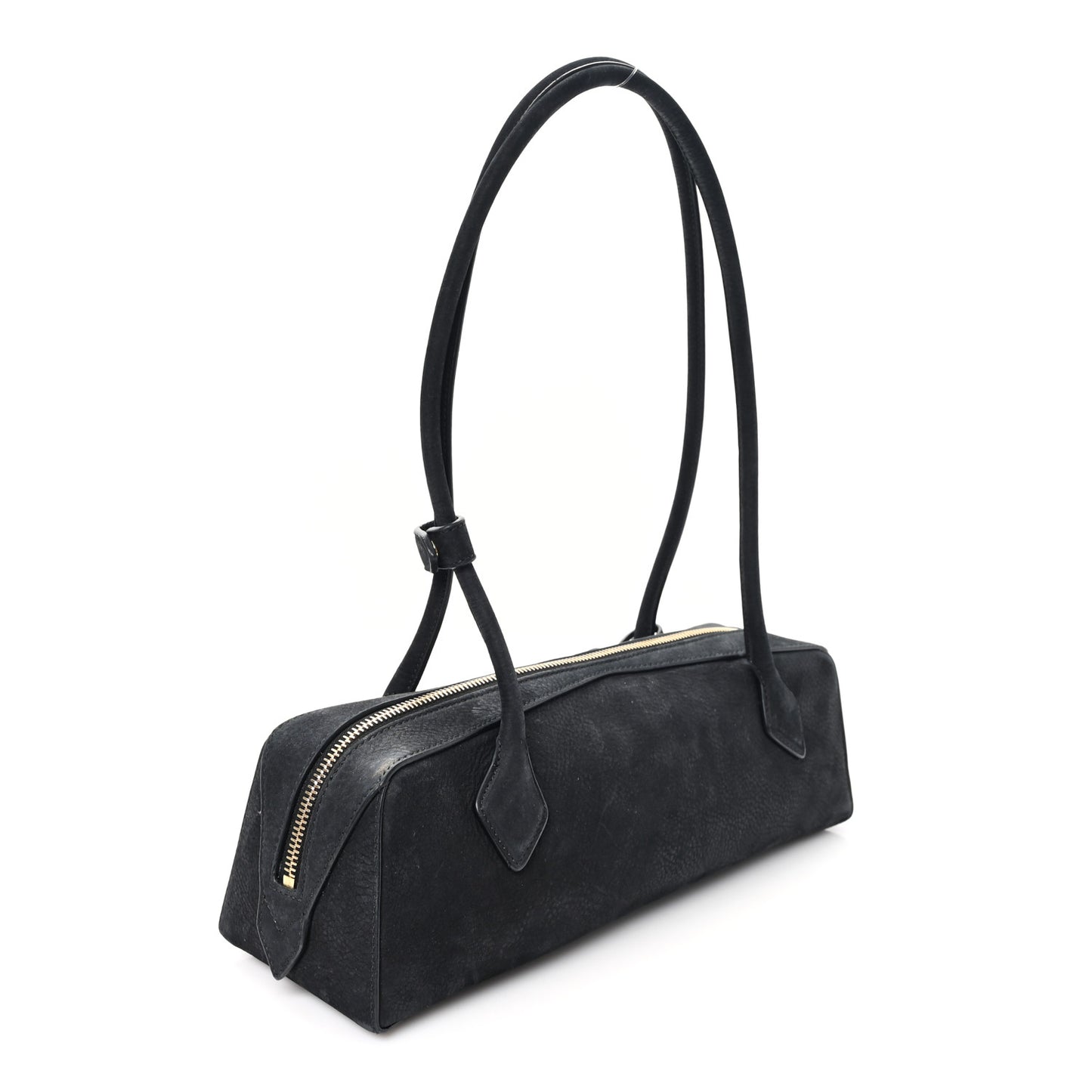 Nubuck Medium Le Teckel Bag Black Anthracite