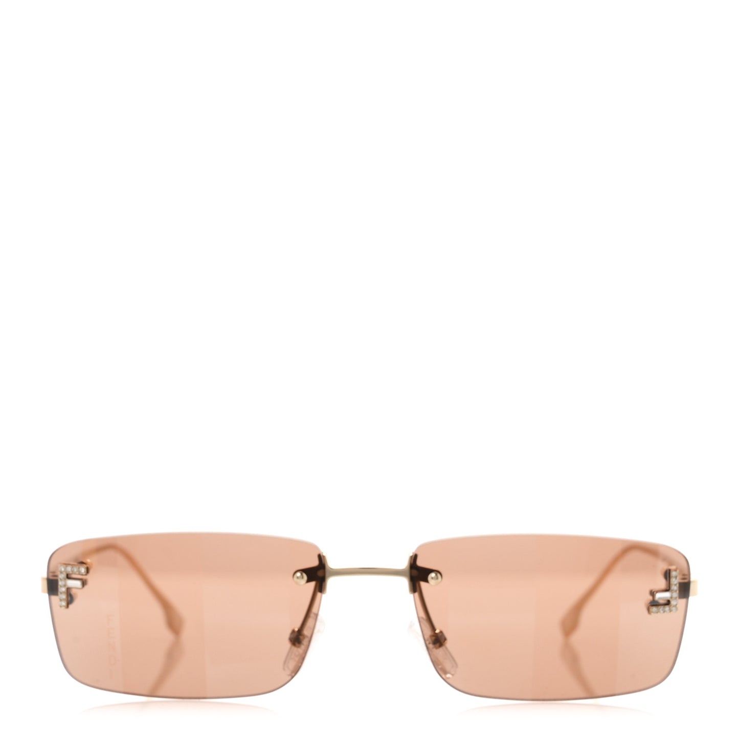 Metal Fendi First Sunglasses FE4172US  Gold Brown