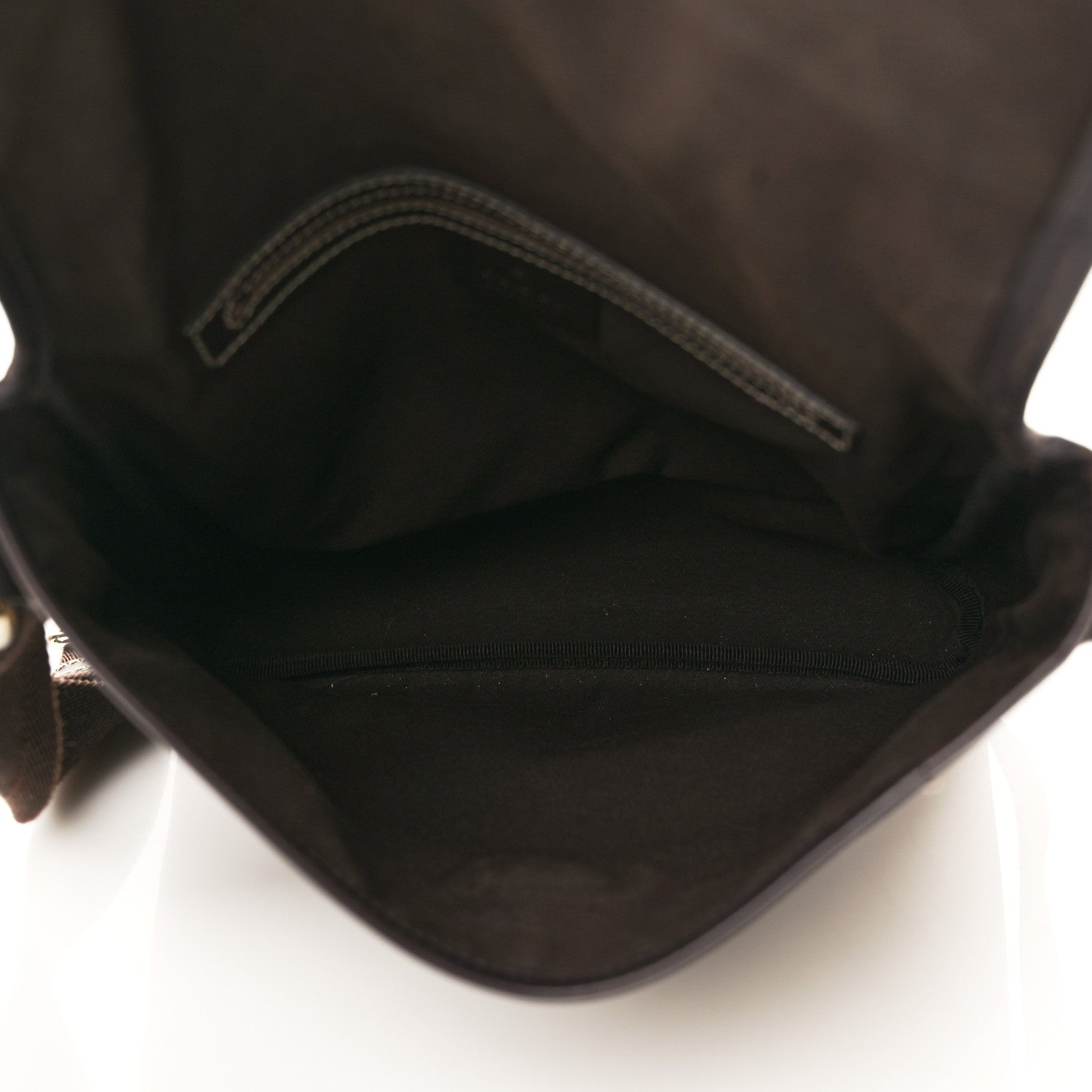 Gucci GG Plus Monogram Small Flap Messenger Bag Beige Dark Brown 5 of 9