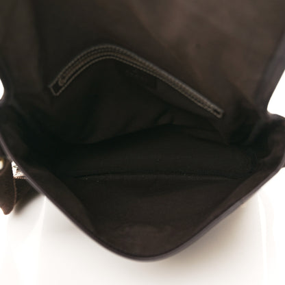 Gucci GG Plus Monogram Small Flap Messenger Bag Beige Dark Brown 5 of 9