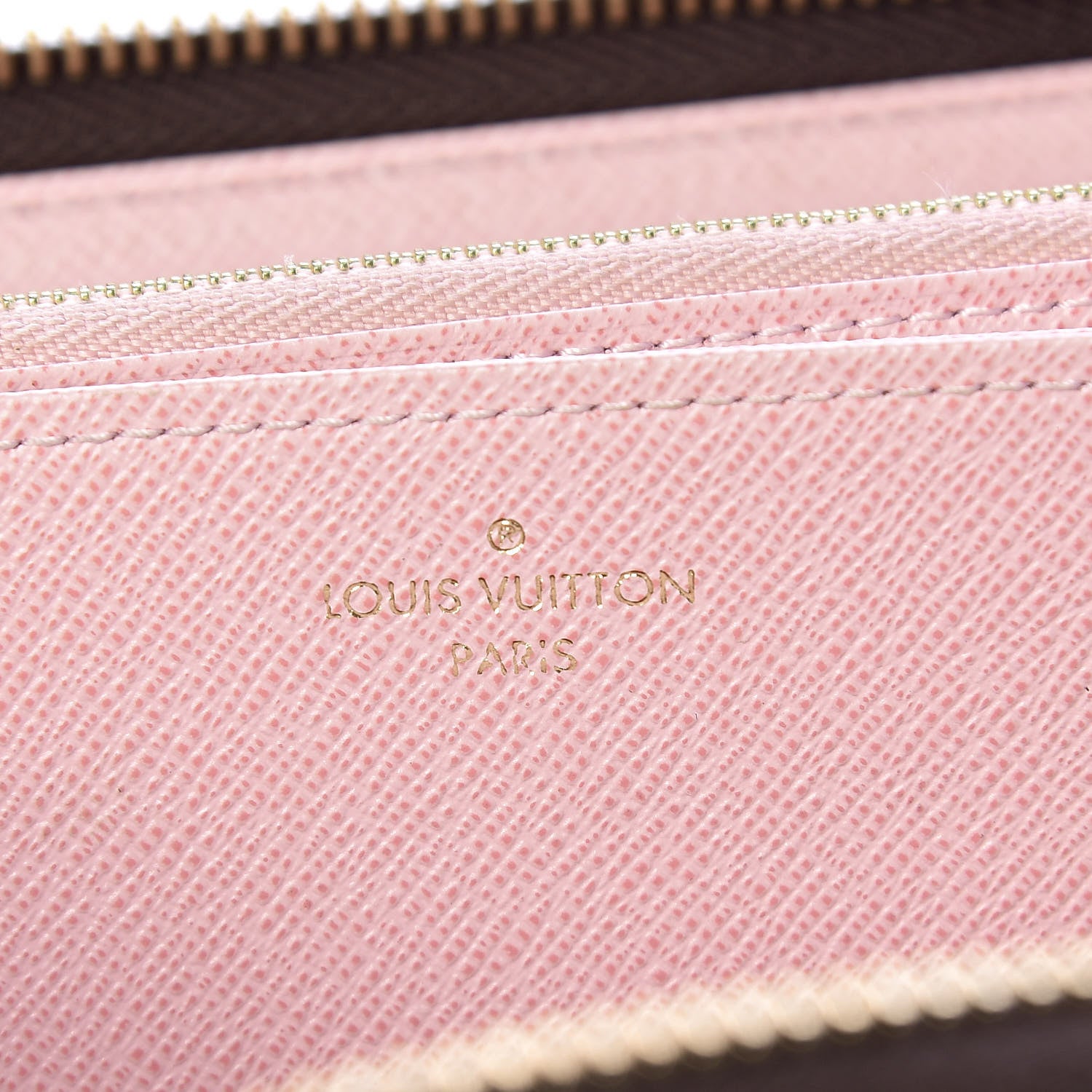 Louis Vuitton Damier Ebene Zippy Wallet Rose Ballerine 6 of 10