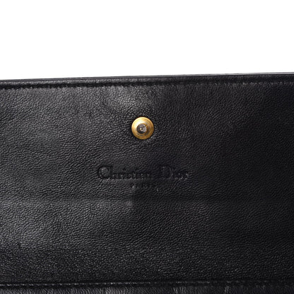 Christian Dior Lambskin Cannage Lady Dior Rendezvous Wallet On Chain Black 5 of 7