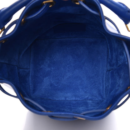 Saint Laurent Calfskin Small Emmanuelle Bucket Bag Blue Marjorelle 5 of 8