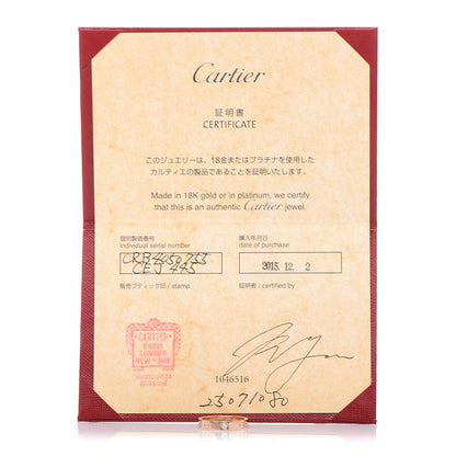Cartier 18K Pink Gold Diamond LOVE Wedding Band Ring 55 7.25 5 of 5