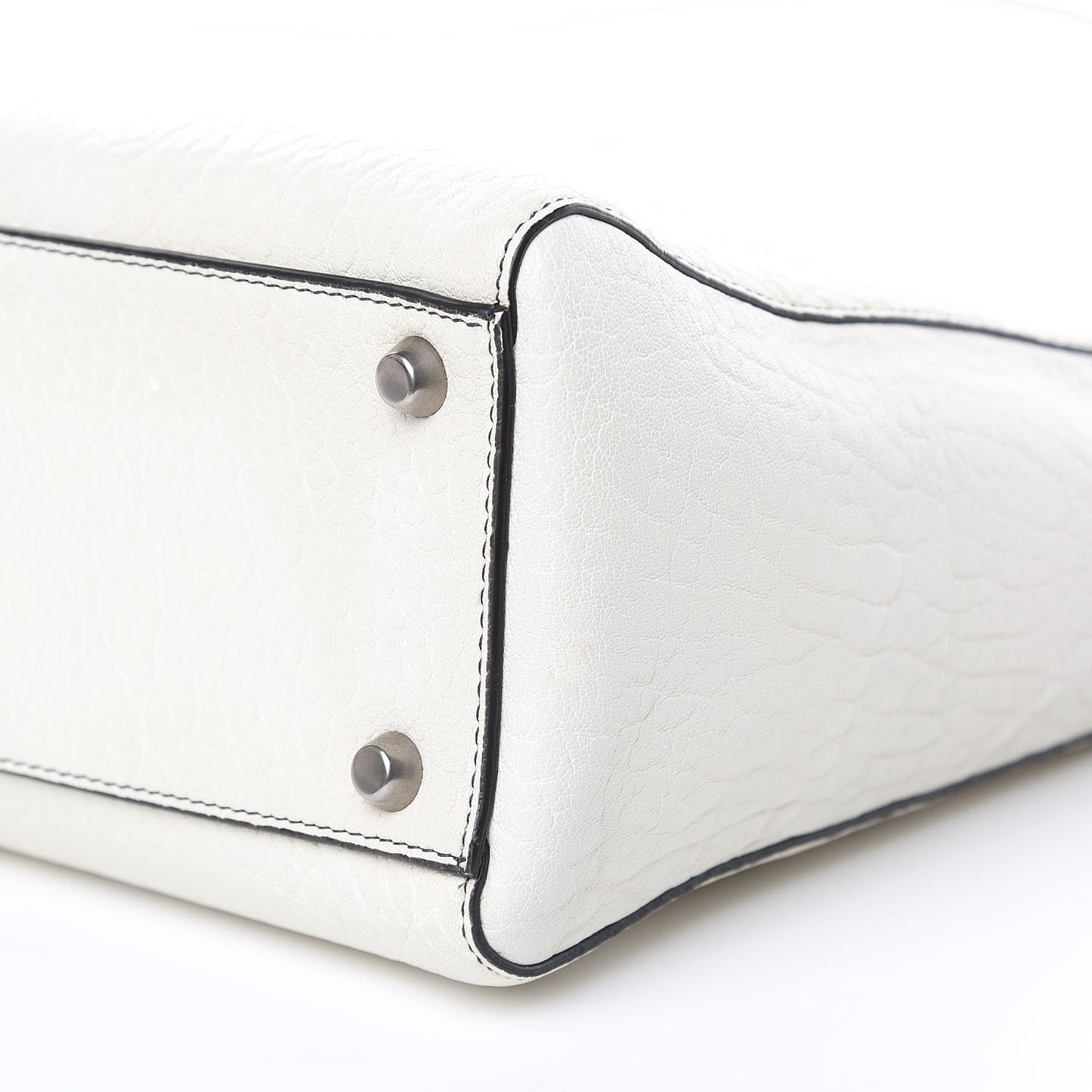 Grained Lambskin Large Lady Dior Off White