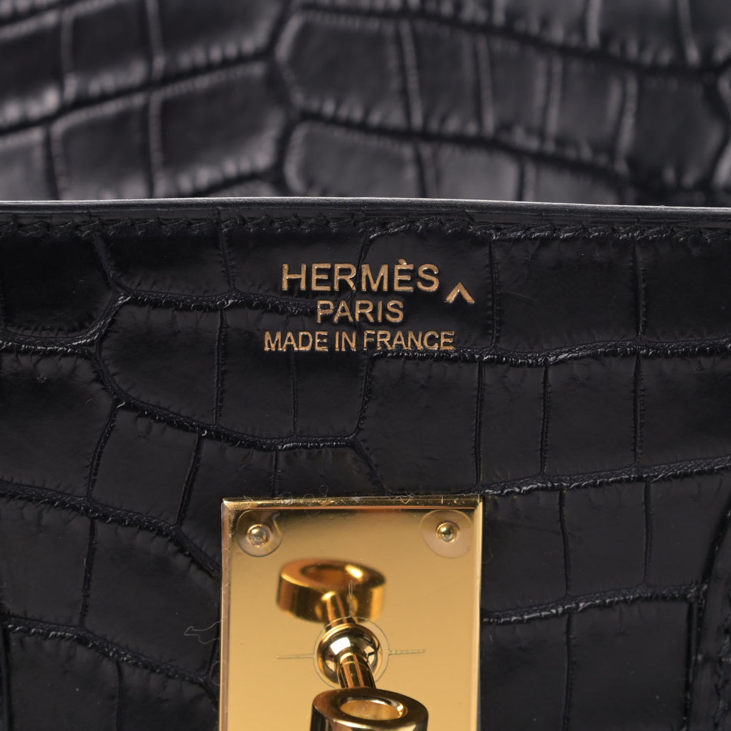 Matte Porosus Crocodile Birkin 35 Black