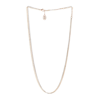 Cartier 18K Pink Yellow White Gold Three Chain Necklace 3 of 4