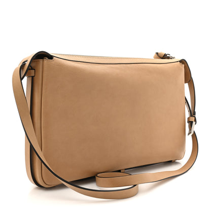 Fendi Vitello Medium Simply Fendi Shoulder Bag Miele Scuro 3 of 12