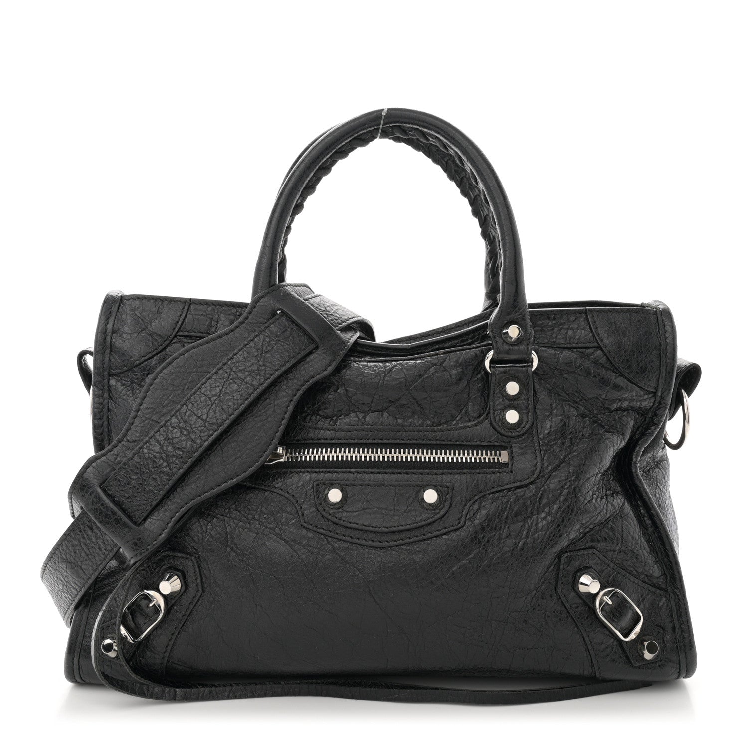 Balenciaga Agneau Classic Silver Hardware S City Black 1 of 10