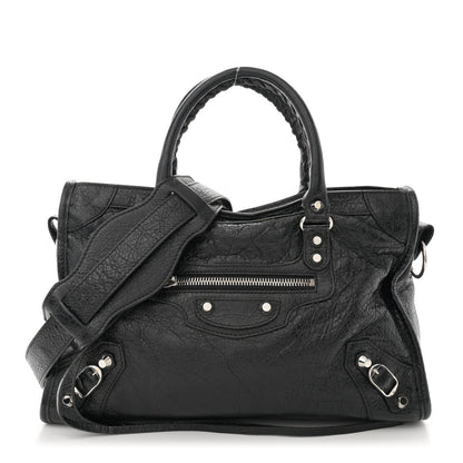 Balenciaga Agneau Classic Silver Hardware S City Black 1 of 10
