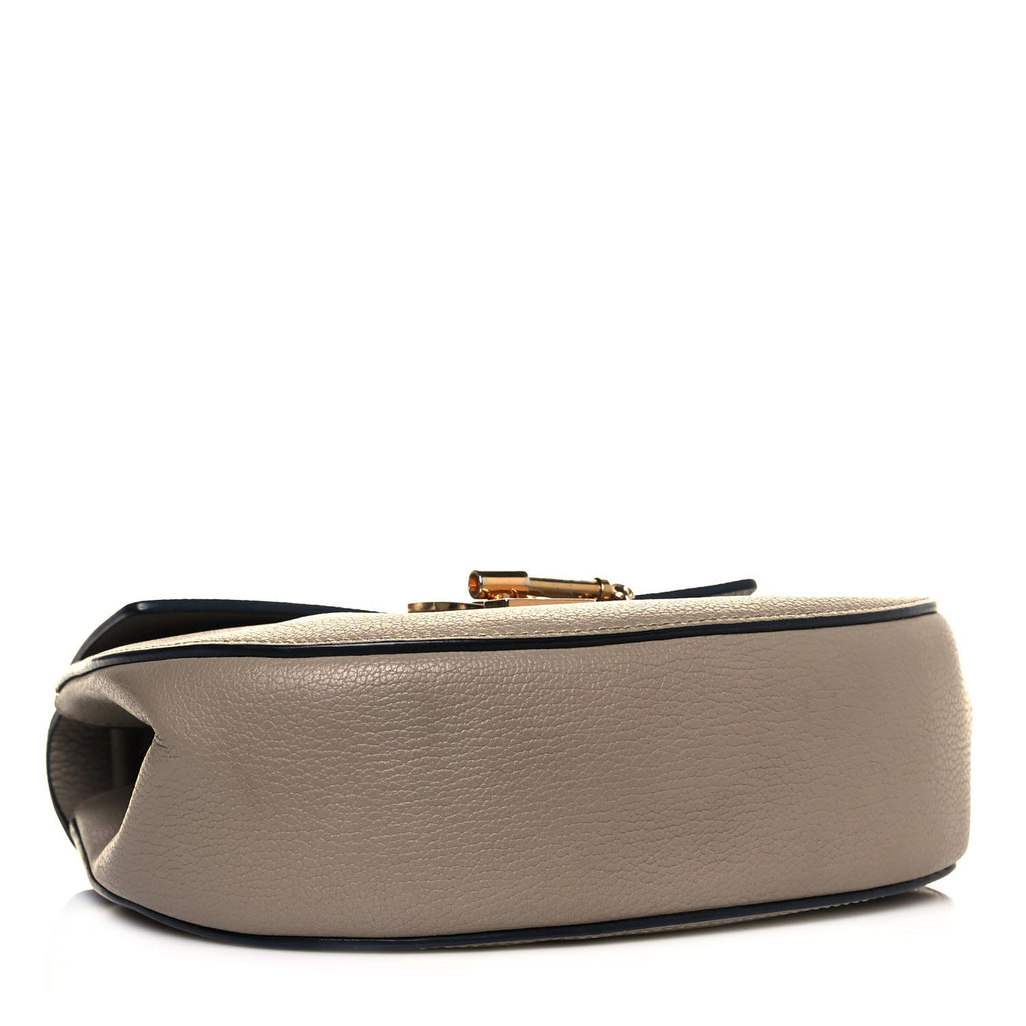Grained Lambskin Drew Shoulder Bag Motty Grey