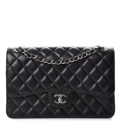 Chanel Caviar Quilted Jumbo Double Flap Black 1 of 11