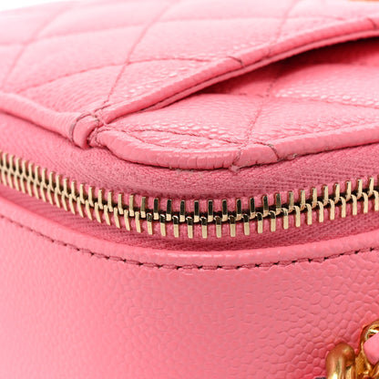 Chanel Caviar Quilted Pick Me Up Mini Vanity Case Pink 18 of 19