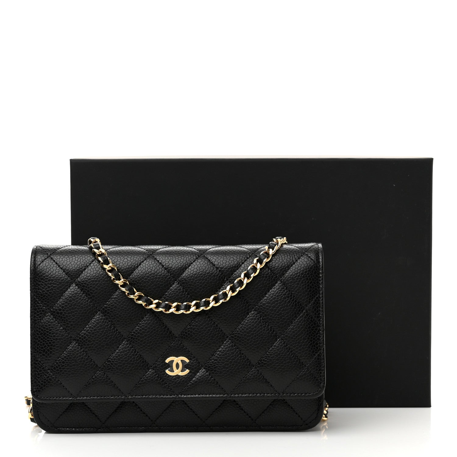 Chanel Caviar Quilted Wallet On Chain WOC Black 11 of 11