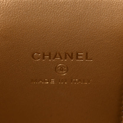 Chanel Lambskin Quilted Mini Pearl Crush Vanity Case With Chain Black 6 of 11