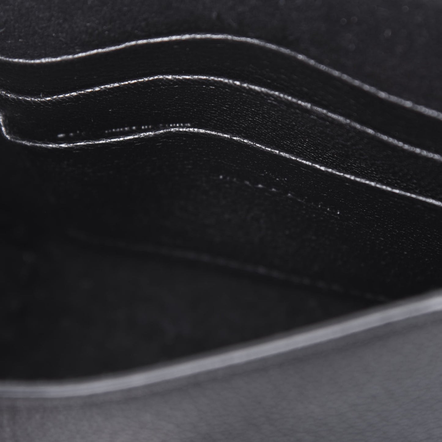 Classic Grain Calfskin Mini Lily Black