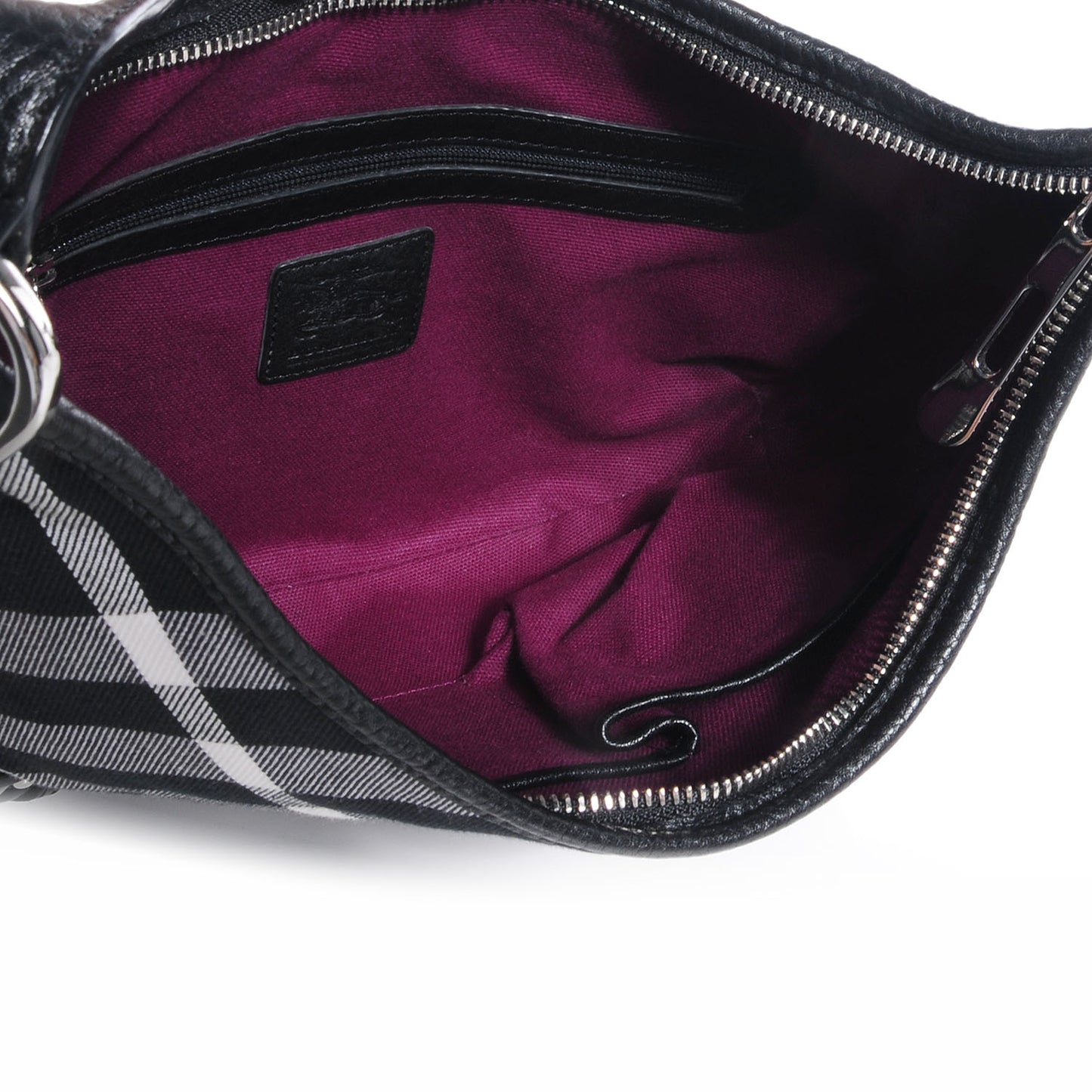 Black Check Larkin Hobo Black