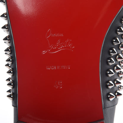 Christian Louboutin Calfskin Spike Mens Freddy Flat 45 Black 6 of 8